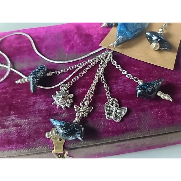 925 Multicolored Bird Themed Polymer Clay Jewelry Set, NEW - Picture 4 of 10